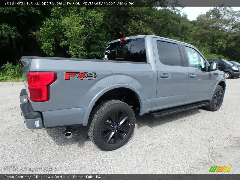 Abyss Gray / Sport Black/Red 2019 Ford F150 XLT Sport SuperCrew 4x4