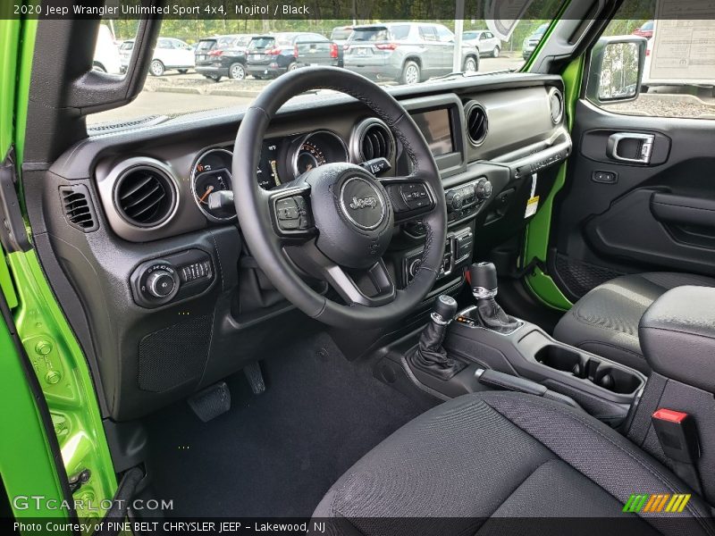 Front Seat of 2020 Wrangler Unlimited Sport 4x4