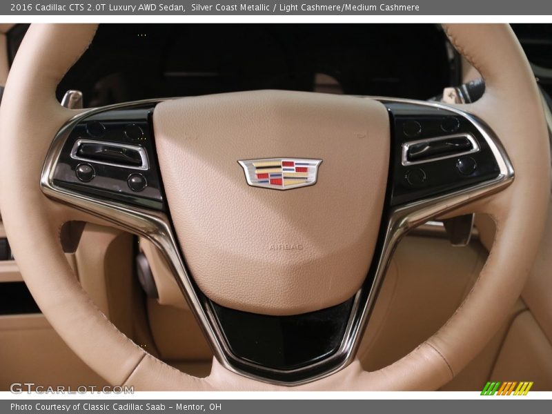 Silver Coast Metallic / Light Cashmere/Medium Cashmere 2016 Cadillac CTS 2.0T Luxury AWD Sedan