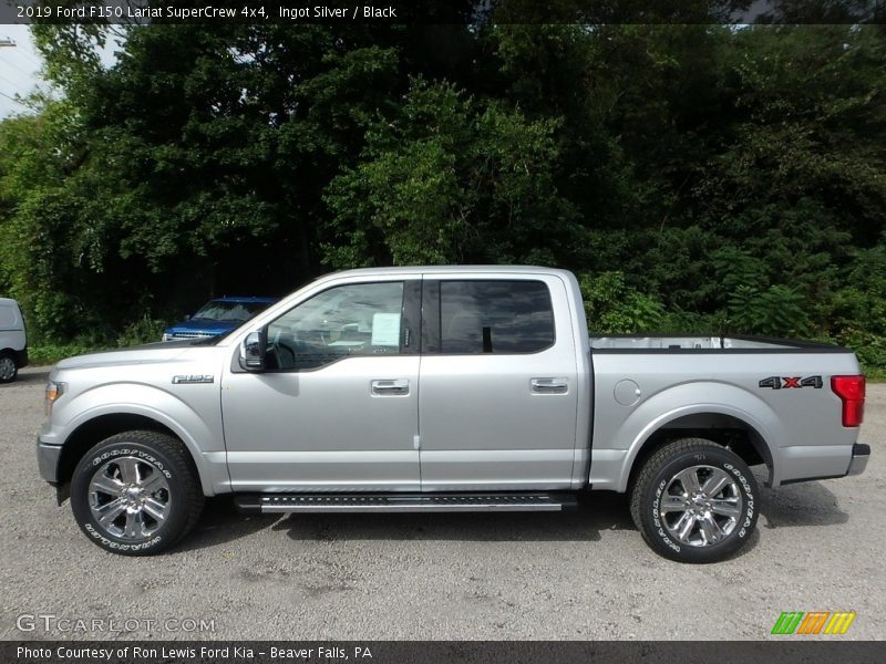 Ingot Silver / Black 2019 Ford F150 Lariat SuperCrew 4x4