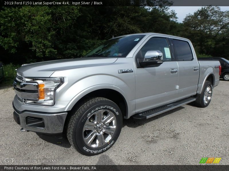 Ingot Silver / Black 2019 Ford F150 Lariat SuperCrew 4x4