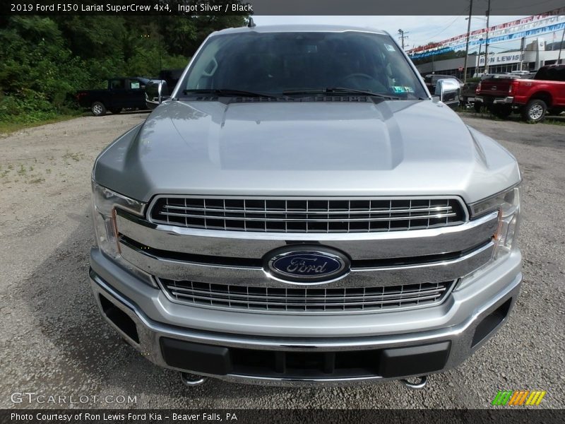 Ingot Silver / Black 2019 Ford F150 Lariat SuperCrew 4x4