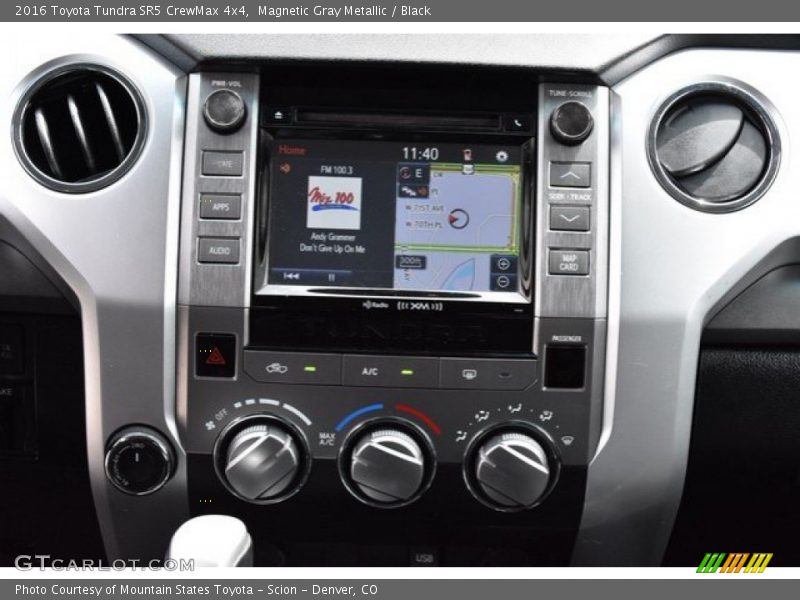 Magnetic Gray Metallic / Black 2016 Toyota Tundra SR5 CrewMax 4x4
