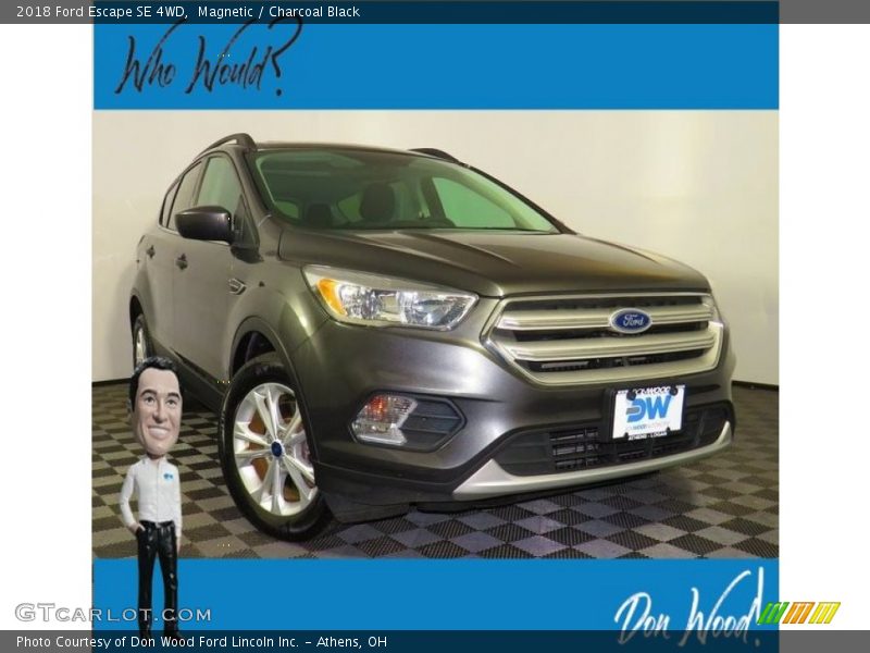 Magnetic / Charcoal Black 2018 Ford Escape SE 4WD