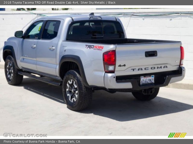Silver Sky Metallic / Black 2018 Toyota Tacoma TRD Off Road Double Cab 4x4