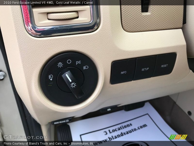 Gold Leaf Metallic / Camel 2010 Ford Escape Limited V6 4WD