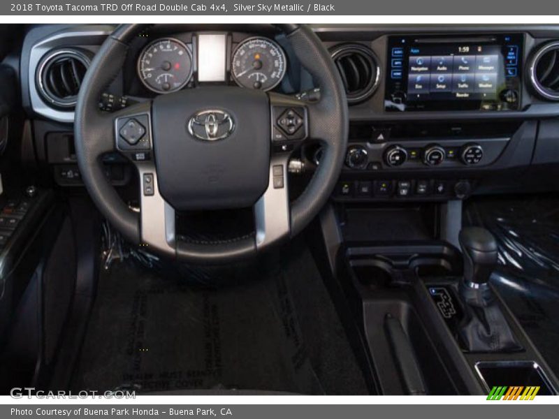 Silver Sky Metallic / Black 2018 Toyota Tacoma TRD Off Road Double Cab 4x4
