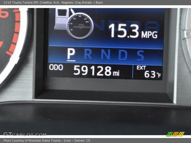Magnetic Gray Metallic / Black 2016 Toyota Tundra SR5 CrewMax 4x4