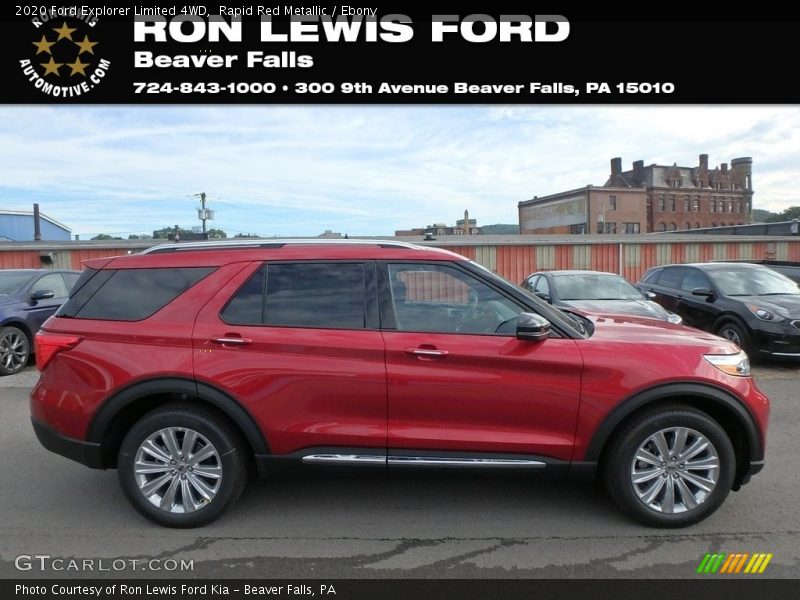 Rapid Red Metallic / Ebony 2020 Ford Explorer Limited 4WD