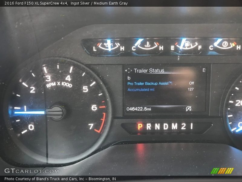 Ingot Silver / Medium Earth Gray 2016 Ford F150 XL SuperCrew 4x4