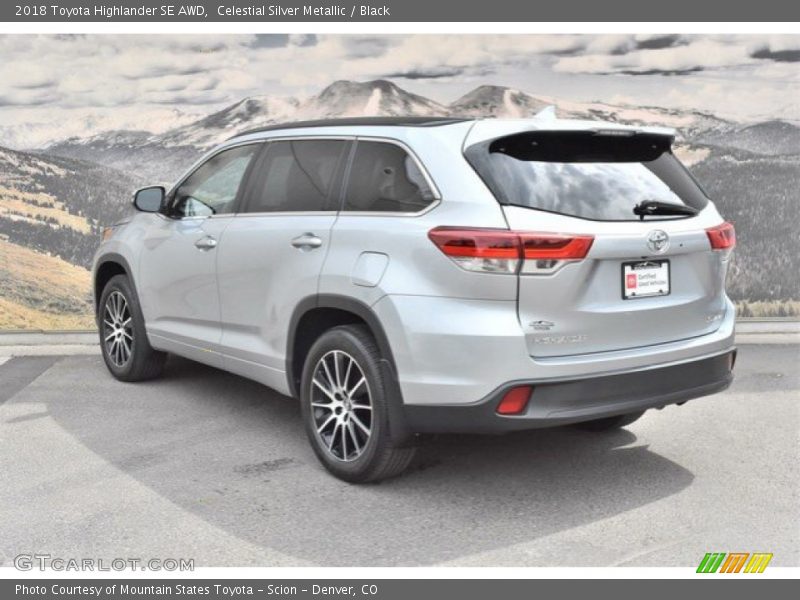 Celestial Silver Metallic / Black 2018 Toyota Highlander SE AWD