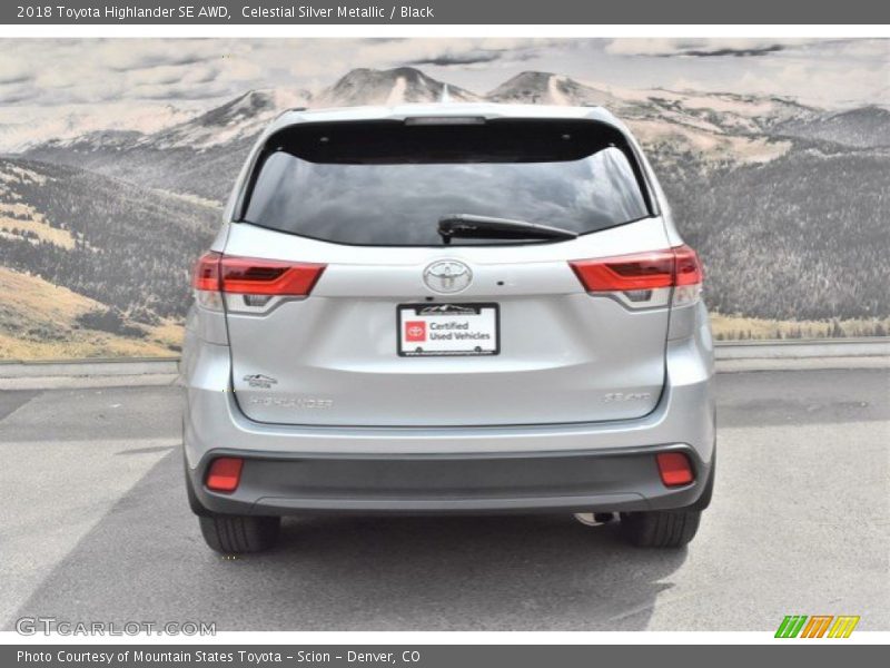Celestial Silver Metallic / Black 2018 Toyota Highlander SE AWD