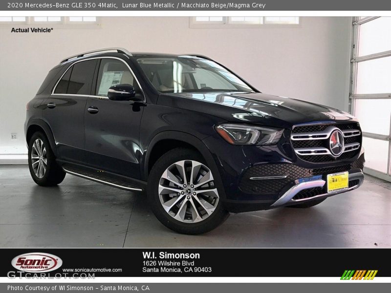 Lunar Blue Metallic / Macchiato Beige/Magma Grey 2020 Mercedes-Benz GLE 350 4Matic