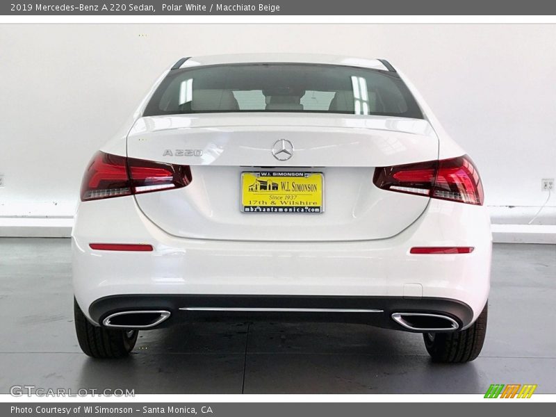 Polar White / Macchiato Beige 2019 Mercedes-Benz A 220 Sedan