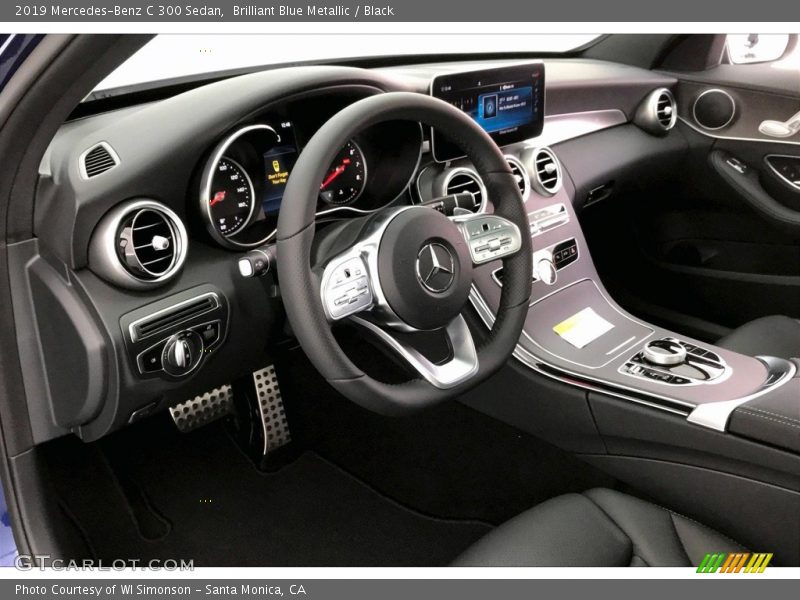 Brilliant Blue Metallic / Black 2019 Mercedes-Benz C 300 Sedan