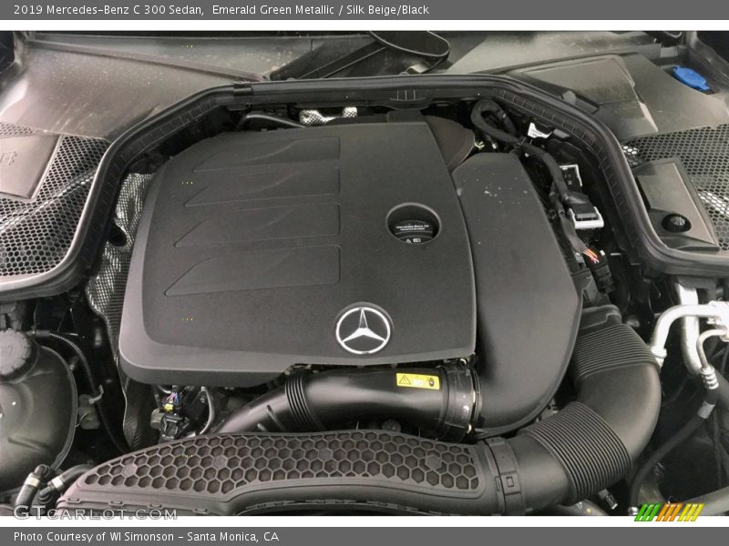 Emerald Green Metallic / Silk Beige/Black 2019 Mercedes-Benz C 300 Sedan