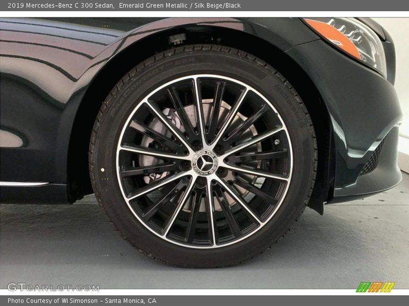 Emerald Green Metallic / Silk Beige/Black 2019 Mercedes-Benz C 300 Sedan