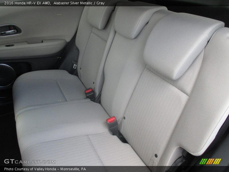 Alabaster Silver Metallic / Gray 2016 Honda HR-V EX AWD