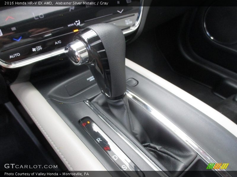 Alabaster Silver Metallic / Gray 2016 Honda HR-V EX AWD