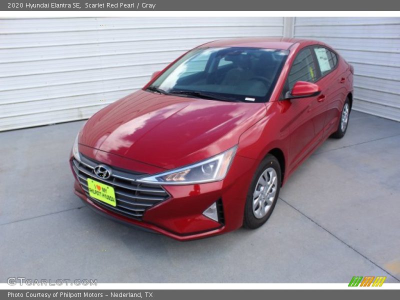 Scarlet Red Pearl / Gray 2020 Hyundai Elantra SE