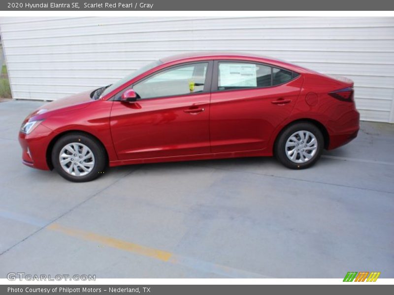 Scarlet Red Pearl / Gray 2020 Hyundai Elantra SE