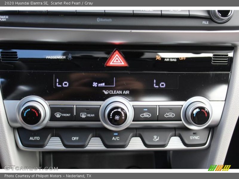 Scarlet Red Pearl / Gray 2020 Hyundai Elantra SE