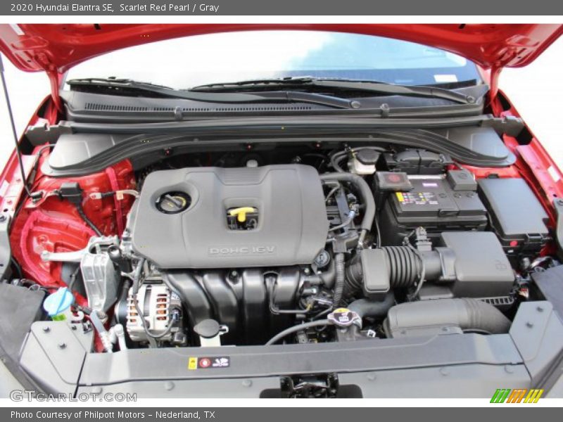 Scarlet Red Pearl / Gray 2020 Hyundai Elantra SE