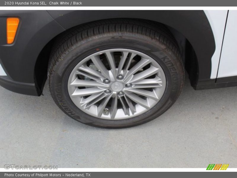 Chalk White / Black 2020 Hyundai Kona SEL