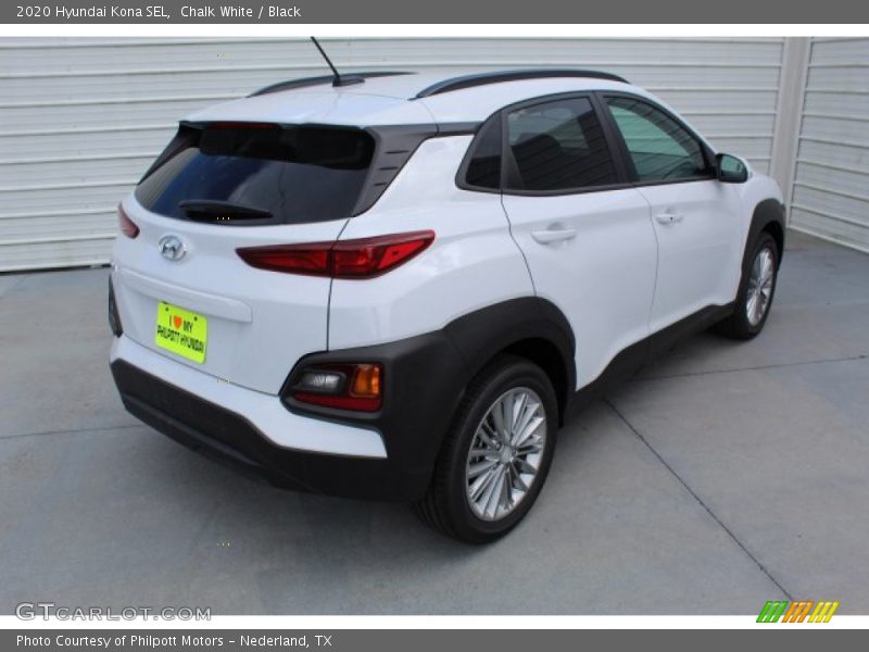 Chalk White / Black 2020 Hyundai Kona SEL