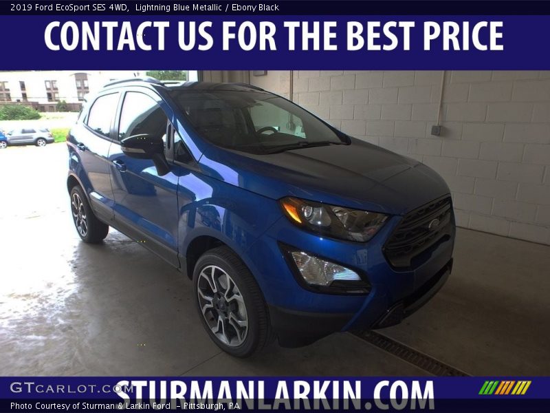 Lightning Blue Metallic / Ebony Black 2019 Ford EcoSport SES 4WD