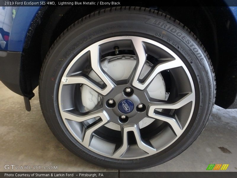 Lightning Blue Metallic / Ebony Black 2019 Ford EcoSport SES 4WD