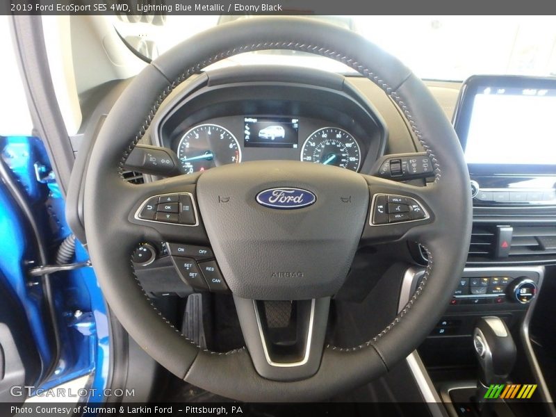 Lightning Blue Metallic / Ebony Black 2019 Ford EcoSport SES 4WD