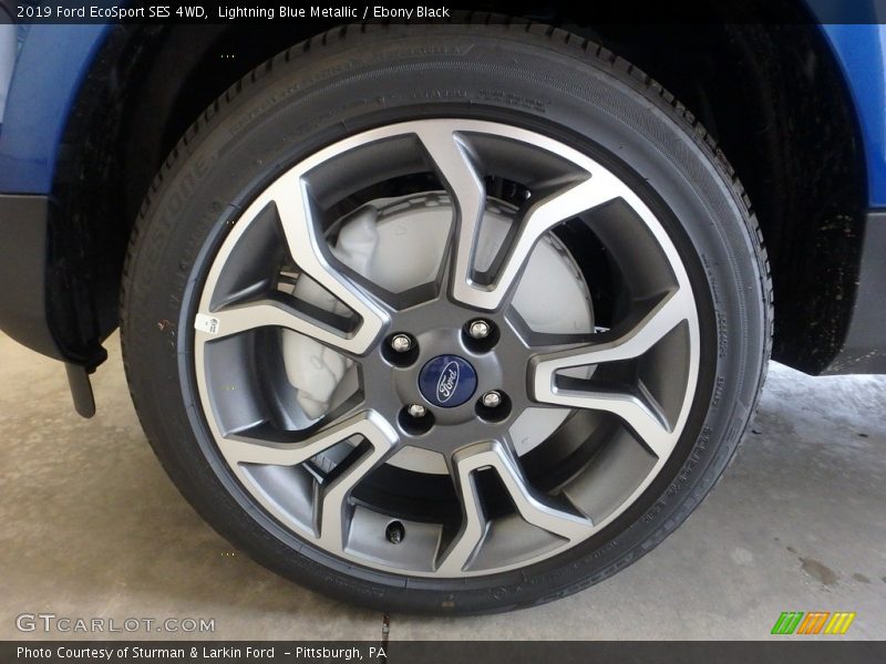 Lightning Blue Metallic / Ebony Black 2019 Ford EcoSport SES 4WD
