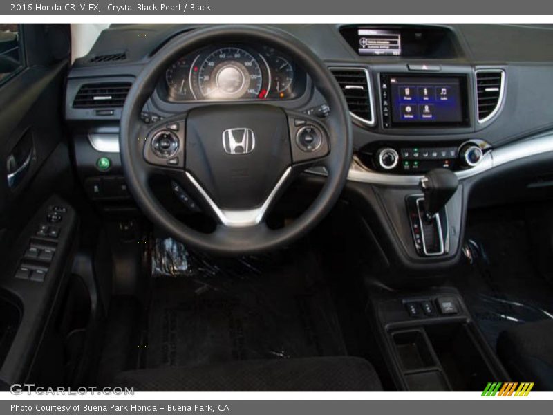 Crystal Black Pearl / Black 2016 Honda CR-V EX