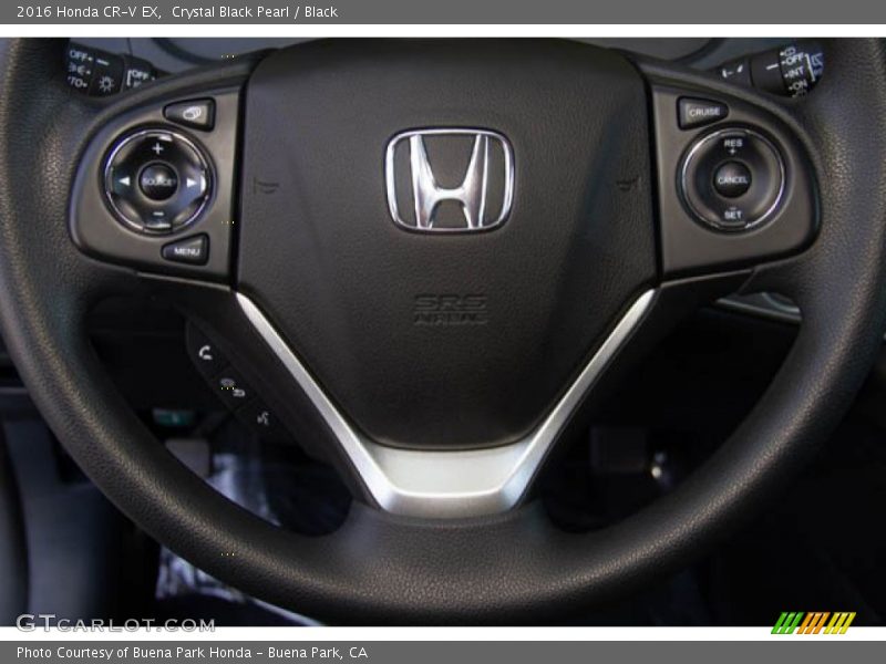 Crystal Black Pearl / Black 2016 Honda CR-V EX