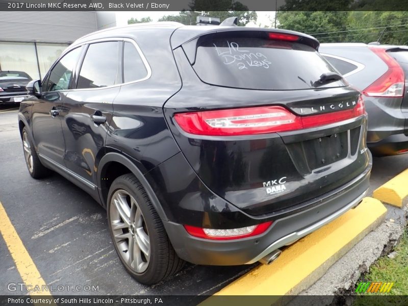 Black Velvet / Ebony 2017 Lincoln MKC Reserve AWD