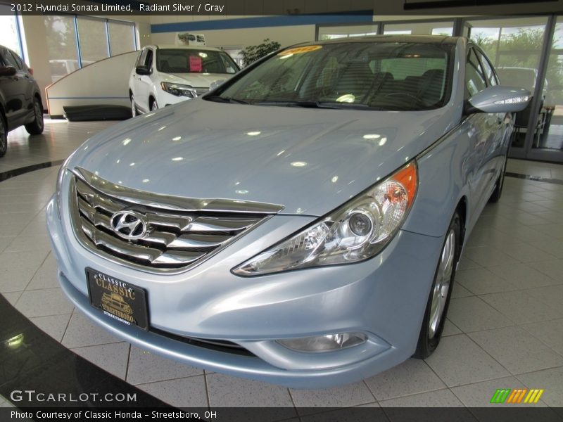 Radiant Silver / Gray 2012 Hyundai Sonata Limited