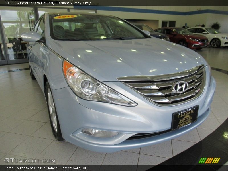 Radiant Silver / Gray 2012 Hyundai Sonata Limited