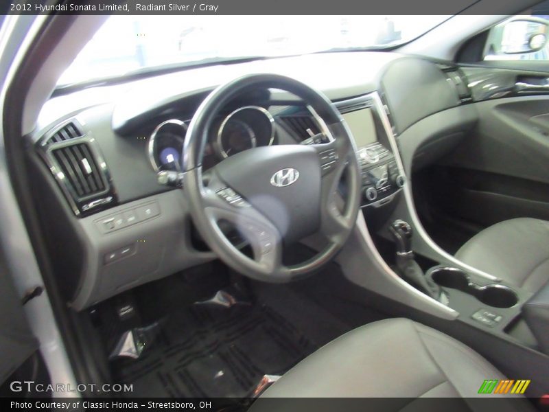 Radiant Silver / Gray 2012 Hyundai Sonata Limited