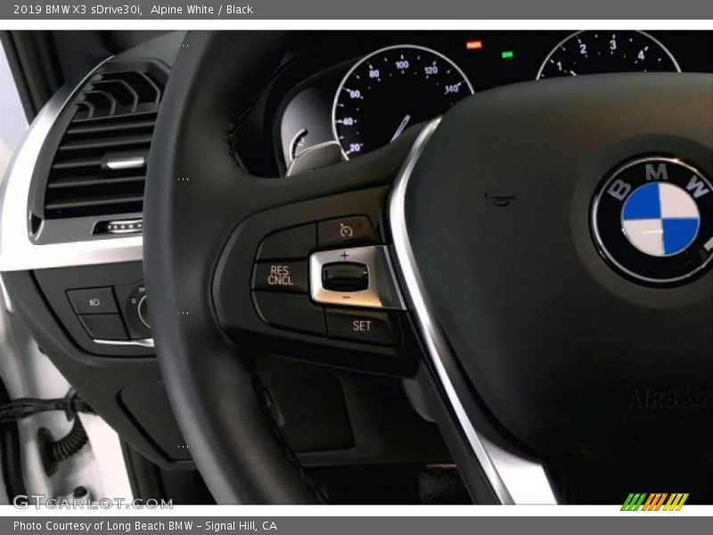 Alpine White / Black 2019 BMW X3 sDrive30i
