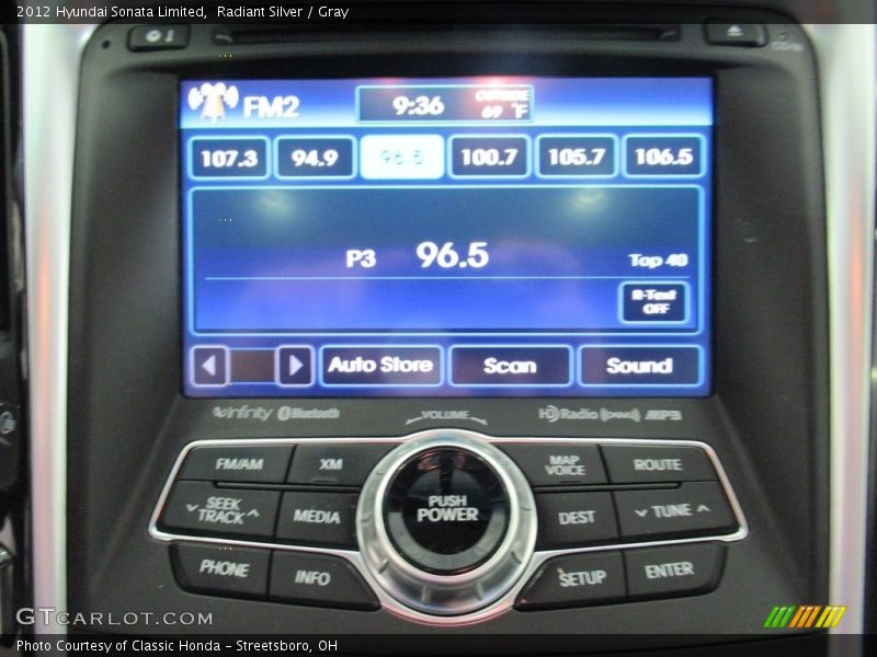 Radiant Silver / Gray 2012 Hyundai Sonata Limited