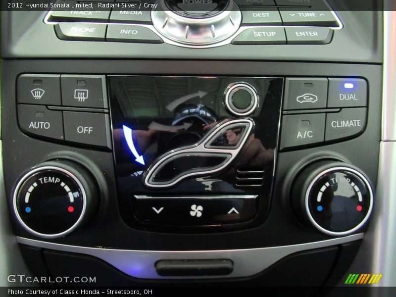 Radiant Silver / Gray 2012 Hyundai Sonata Limited