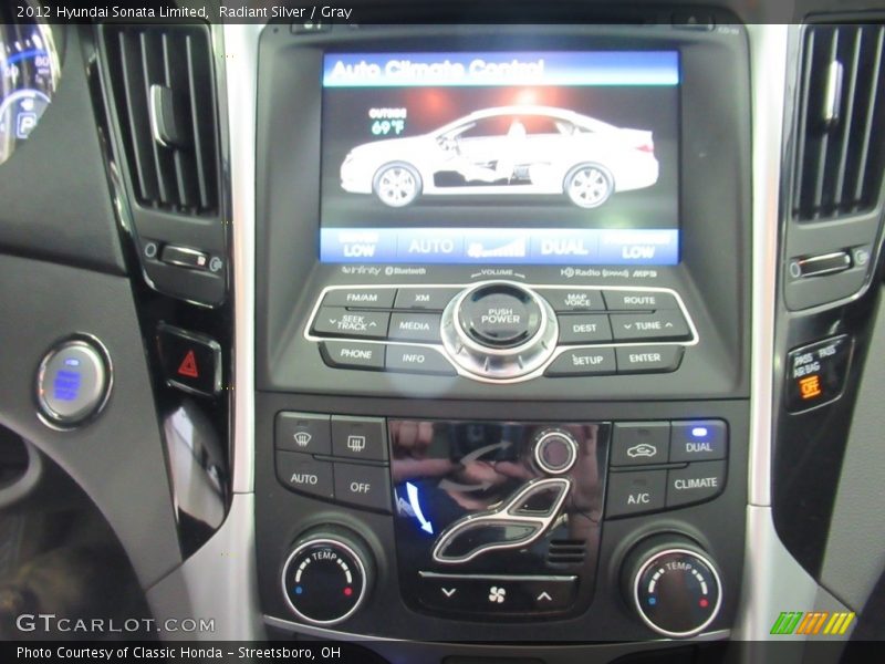 Radiant Silver / Gray 2012 Hyundai Sonata Limited