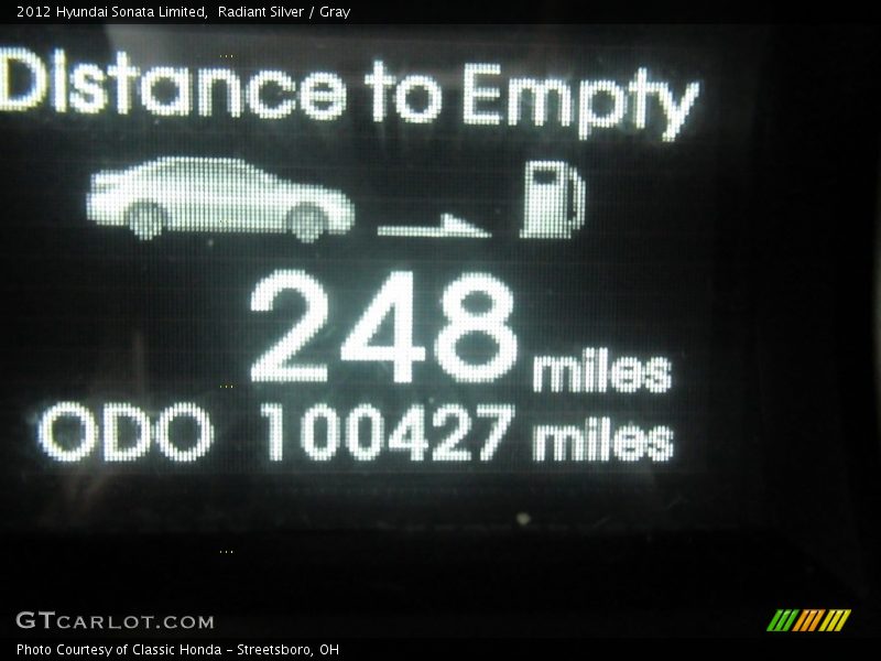 Radiant Silver / Gray 2012 Hyundai Sonata Limited