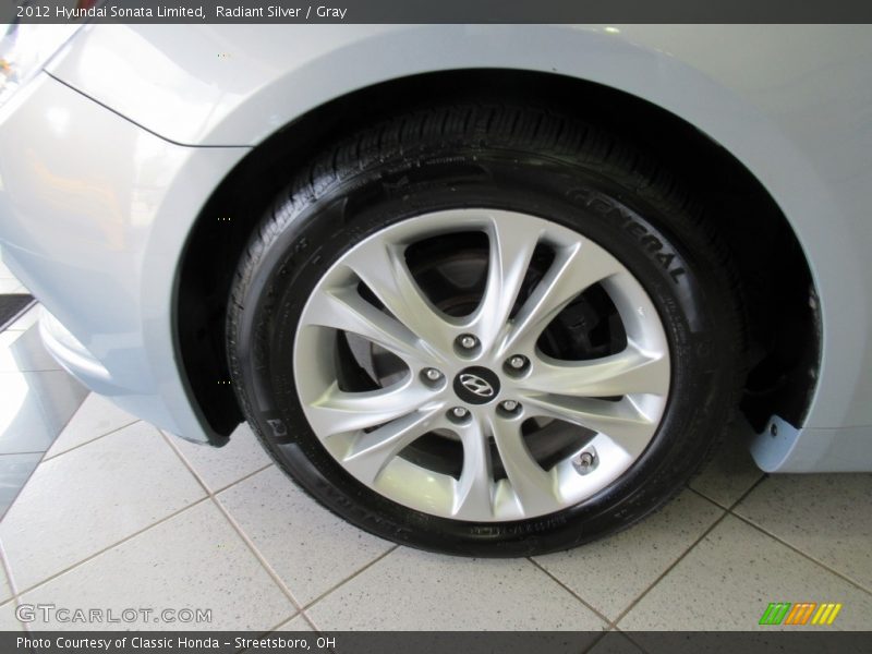 Radiant Silver / Gray 2012 Hyundai Sonata Limited