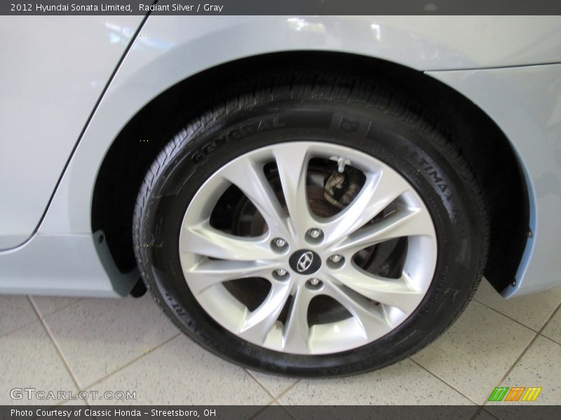 Radiant Silver / Gray 2012 Hyundai Sonata Limited