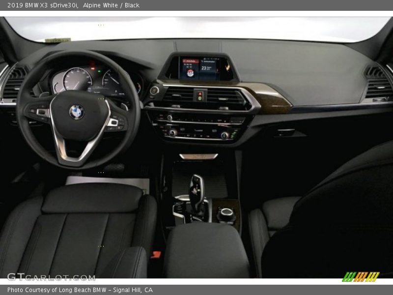 Alpine White / Black 2019 BMW X3 sDrive30i