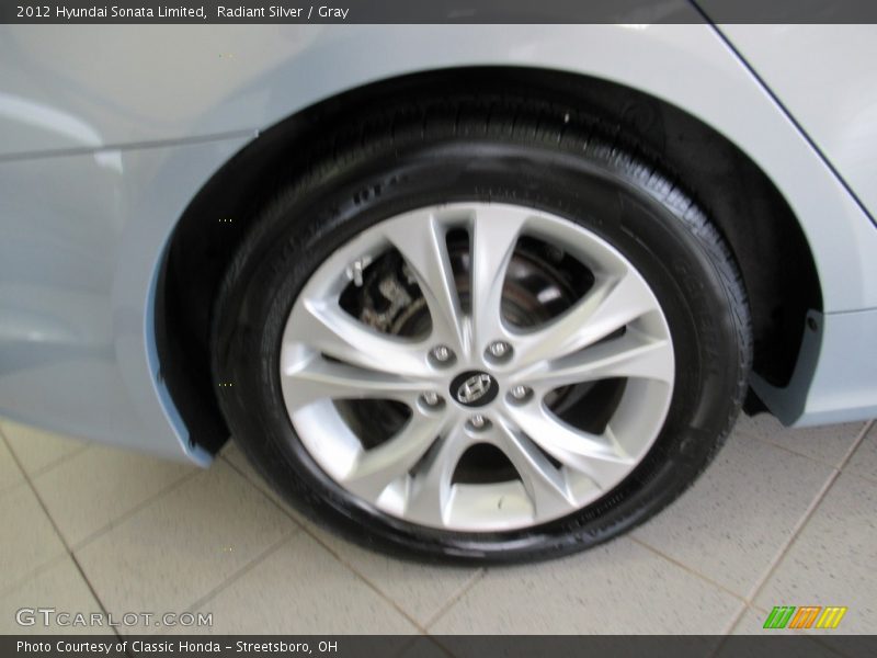 Radiant Silver / Gray 2012 Hyundai Sonata Limited