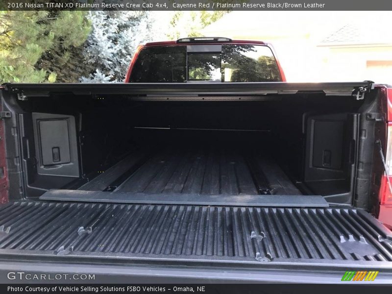 Cayenne Red / Platinum Reserve Black/Brown Leather 2016 Nissan TITAN XD Platinum Reserve Crew Cab 4x4