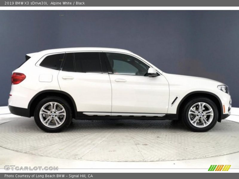 Alpine White / Black 2019 BMW X3 sDrive30i